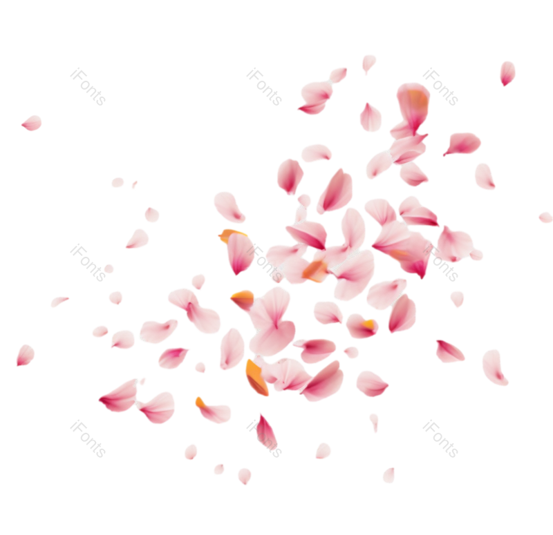 元素图片,卡通元素,粉红色的花PNG,白色背景免抠素材
